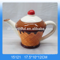 Decorative ice cream shaped ceramic personalized teapot for wholesale